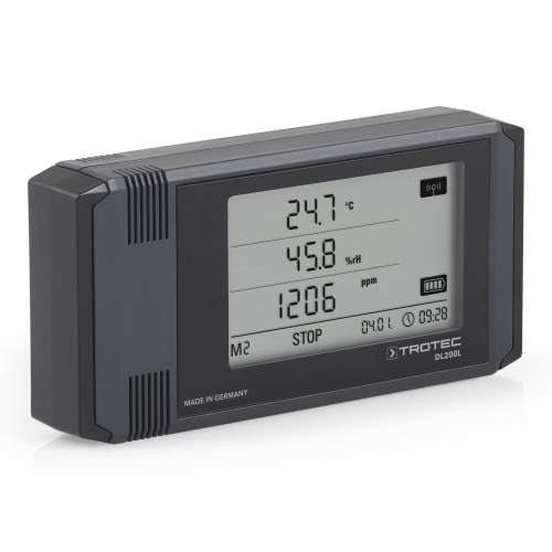 Логгер Trotec DL200L температуры, влажности, точки росы и углекислого газа (CO₂) фото 3